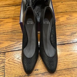NIB👠STUART WEITZMAN BLACK FLORAJAH WOMENS PUMPS SIZE 9AA